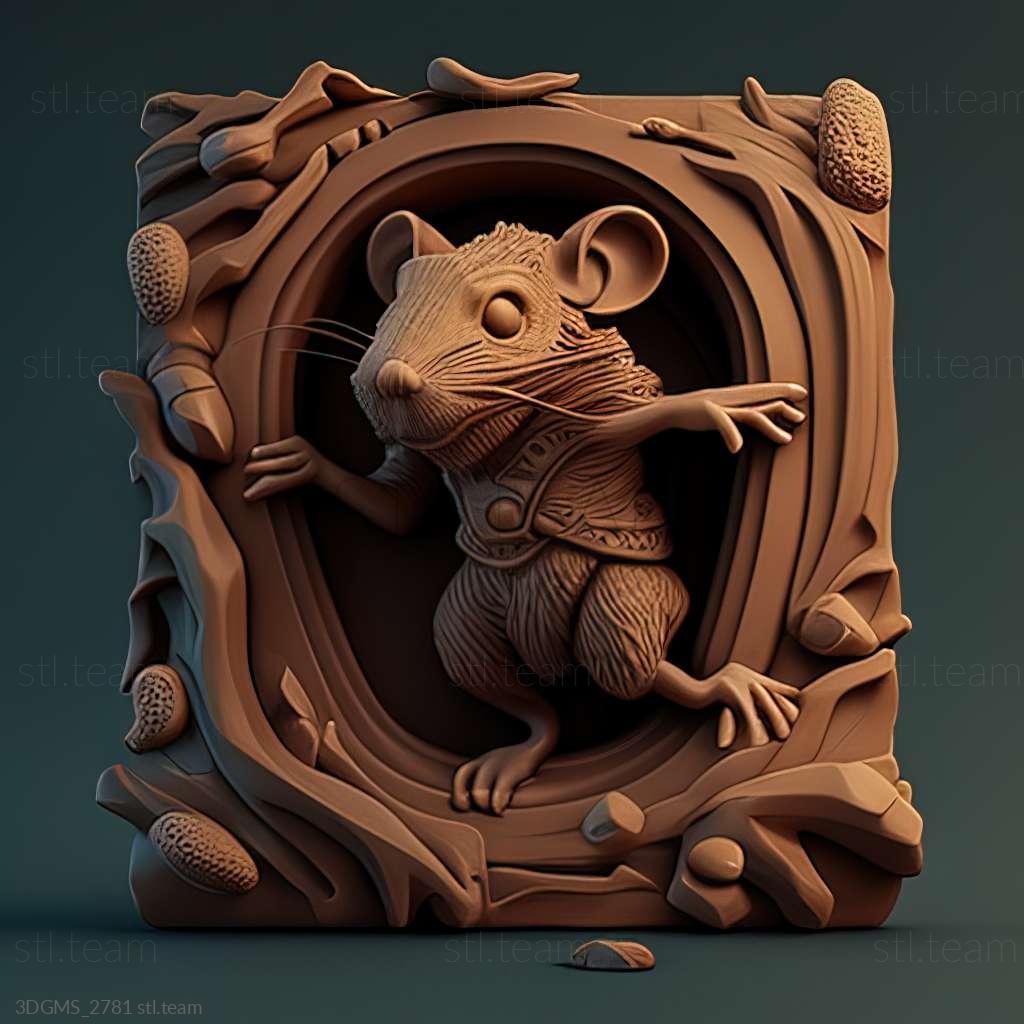 SPY mouse game, Games 3D model for CNC: STL / MAX (obj)